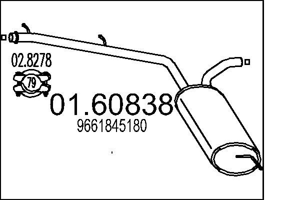Tłumik końcowy MTS 01.60838