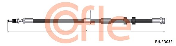 Przewód hamulcowy elastyczny COFLE 92.BH.FD032