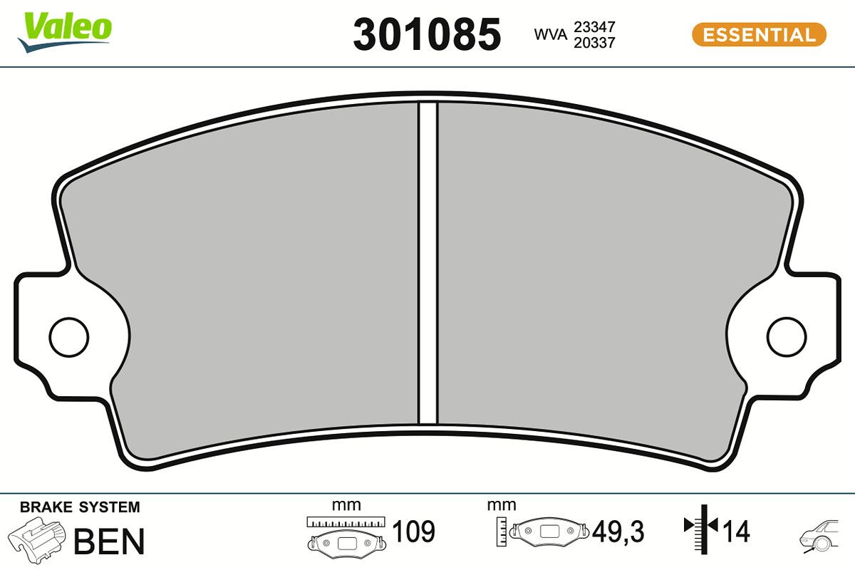 Комплект тормозных колодок, дисковый тормоз