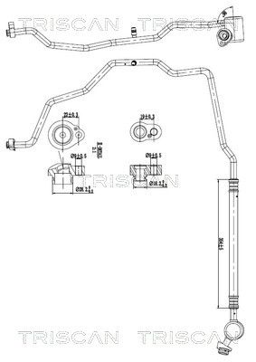 conducta presiune variabila,aer conditionat TRISCAN 9010 29009