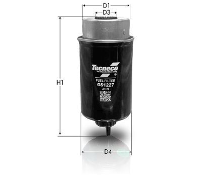 Filtr paliwa TECNECO FILTERS GS1227