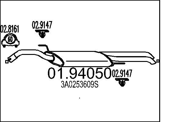 Toba esapament finala MTS 01.94050