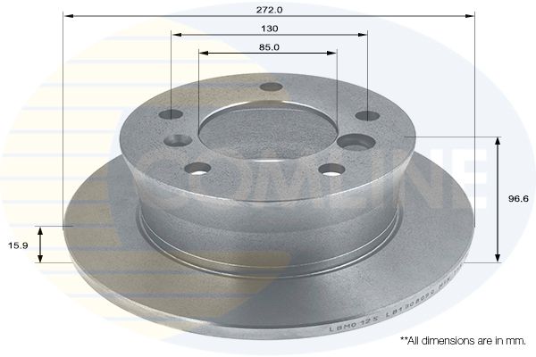 Tarcza hamulcowa COMLINE ADC1609