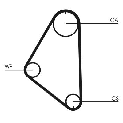 Ozubený remeň CONTINENTAL CTAM CT558