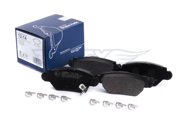 Levně Sada brzdových destiček, kotoučová brzda TOMEX Brakes 12-14