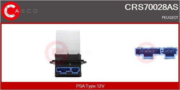 Odpor, vnitřní tlakový ventilátor CASCO CRS70028AS