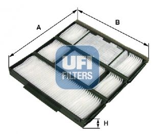 Filtr, vzduch v interiéru UFI 53.117.00