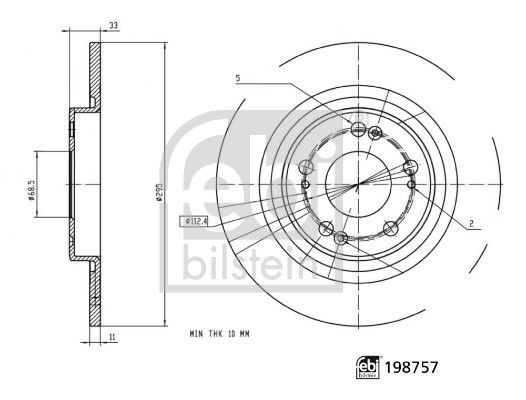 Disc frana FEBI BILSTEIN 198757