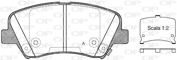 Kit de plaquettes de frein, frein à disque