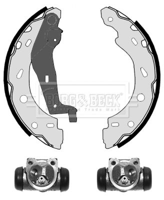 Zestaw szczęk hamulcowych BORG & BECK BBS1084K