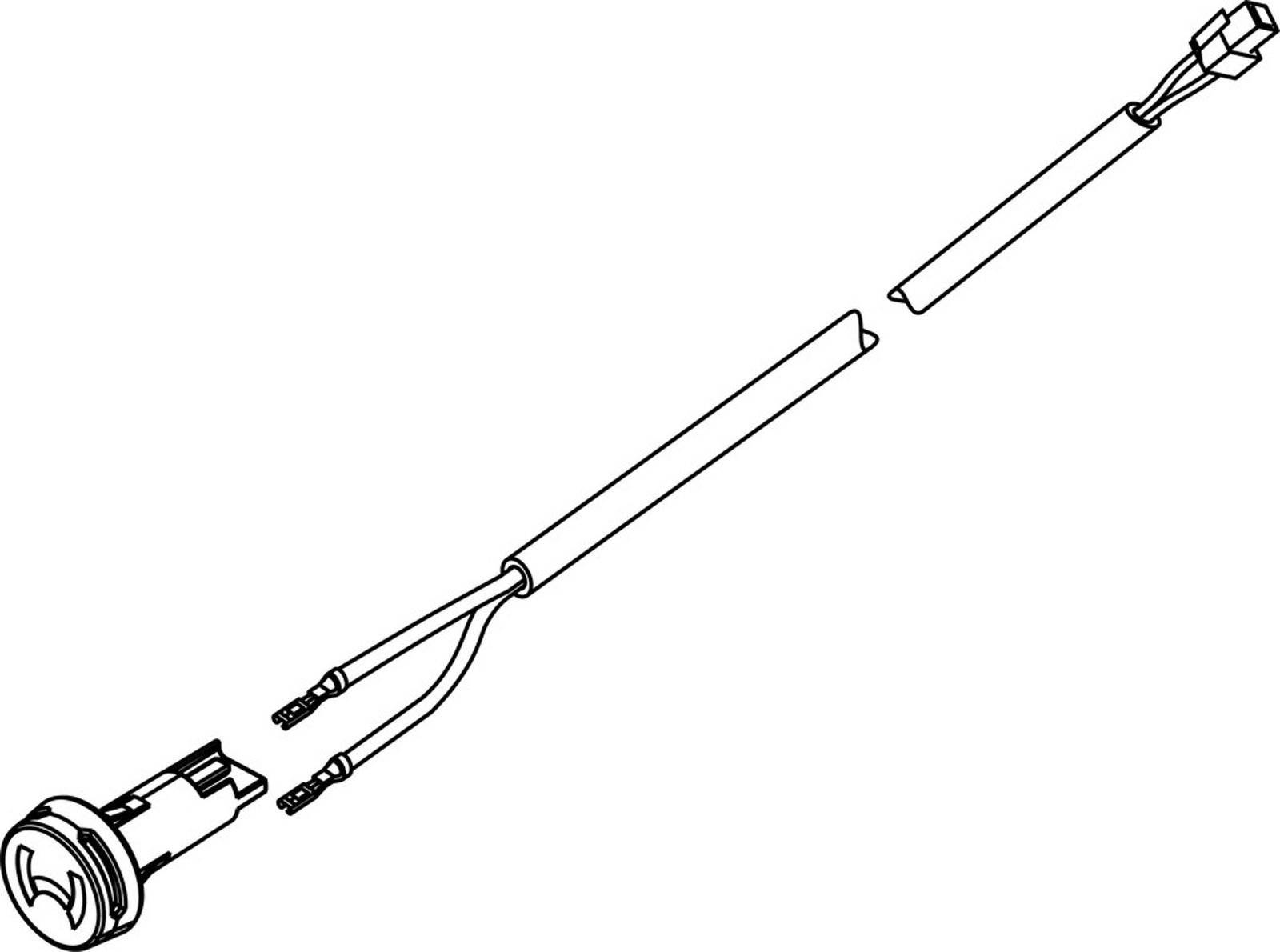 Set reparat cabluri, senzor temperatura lichid racire WEBASTO External temperature sensor Air Top 2.5 m 9030881A