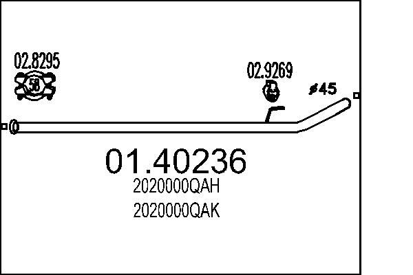 Rura wydechowa MTS 01.40236