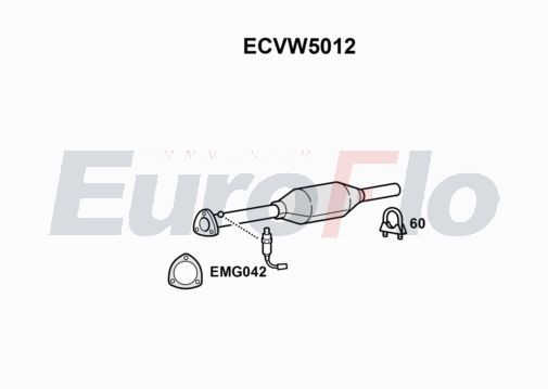 Katalizator EUROFLO ECVW5012