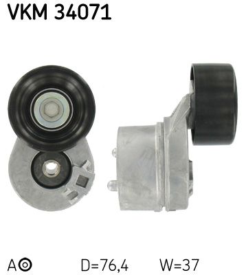 Napínacia kladka rebrovaného klinového remeňa SKF VKM 34071