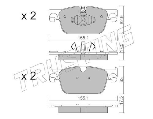 Piduriklotsi komplekt,ketaspidur