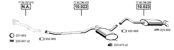Układ wydechowy ASMET RE104570