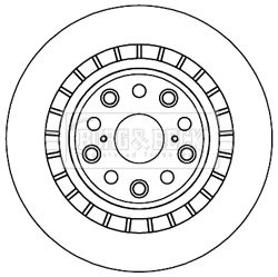 Tarcza hamulcowa BORG & BECK BBD5961S