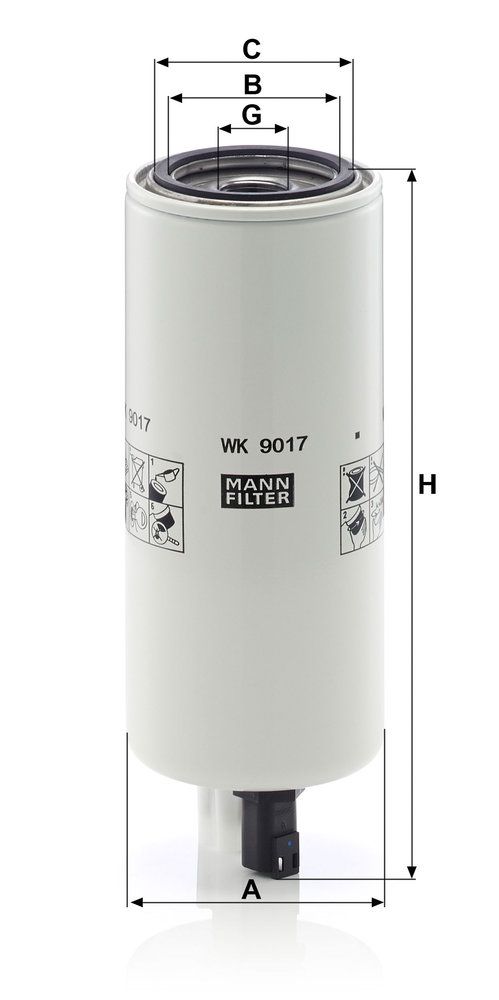 Levně Palivový filtr MANN-FILTER WK 9017 x