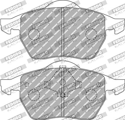 Zestaw klocków hamulcowych, hamulce tarczowe FERODO RACING FCP590W