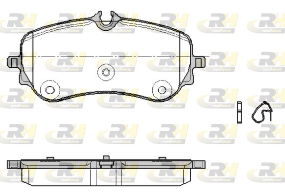 Zestaw klocków hamulcowych, hamulce tarczowe ROADHOUSE 21848.00