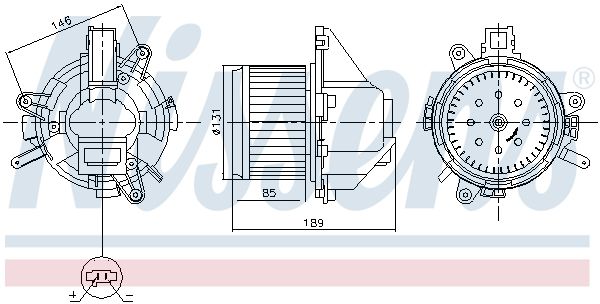 Wentylator wewnętrzny NISSENS 87608
