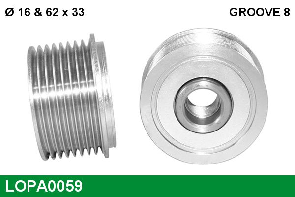 Alternator - sprzęgło jednokierunkowe LUCAS LOPA0059