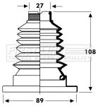 Zestaw osłon, wał napędowy FIRST LINE FCB2802