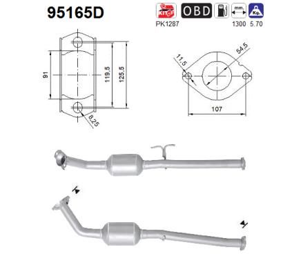 Katalizator AS 174010L090