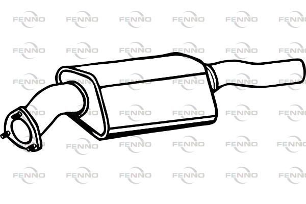 Filtr sadzy / filtr cząstek stałych, układ wydechowy FENNO 4F0131701BN