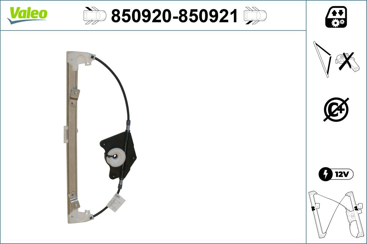 Mecanism actionare geam VALEO 850920