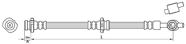 Furtun frana METZGER 4110388