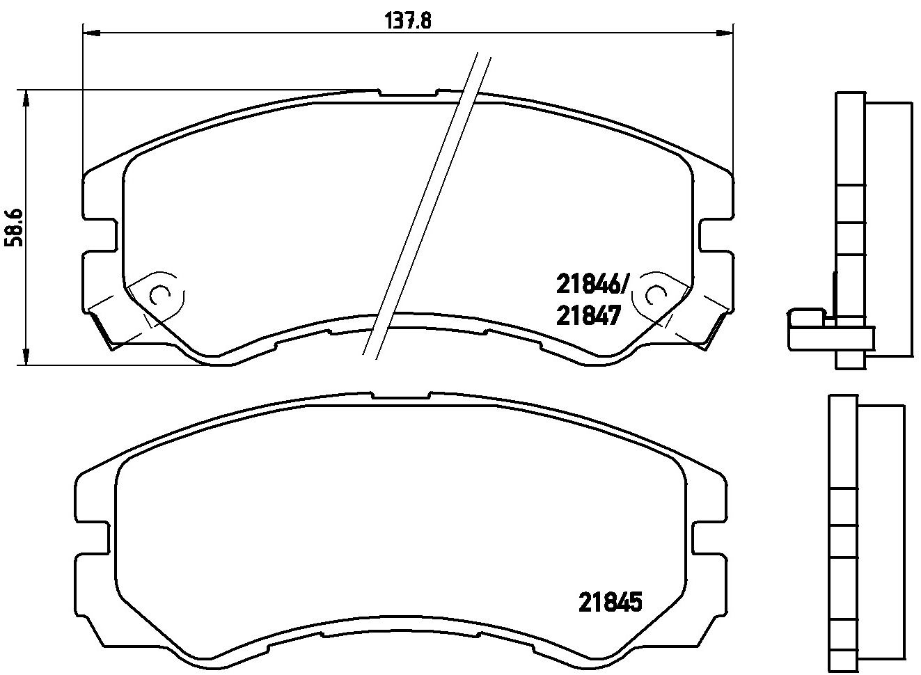 set placute frana,frana disc BREMBO PRIME LINE P 59 020