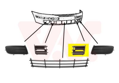 Grila ventilatie, bara protectie VAN WEZEL 7622593