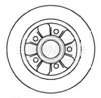 Tarcza hamulcowa BORG & BECK BBD5742S