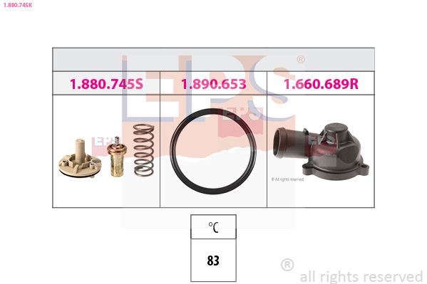 Termostat, chladivo EPS 1.880.745K