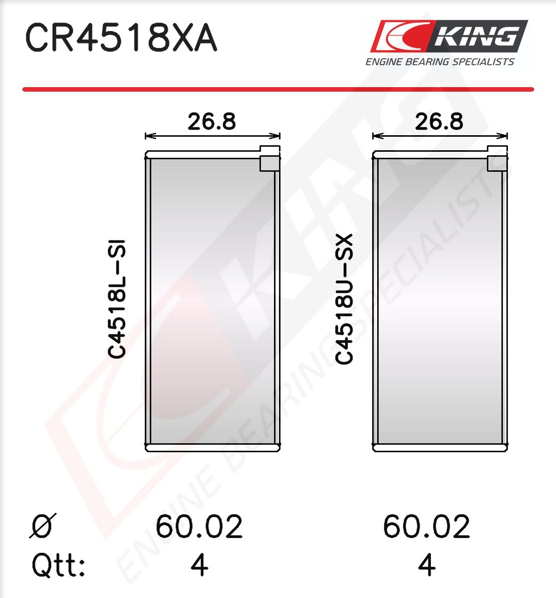 KING CR4518XA075