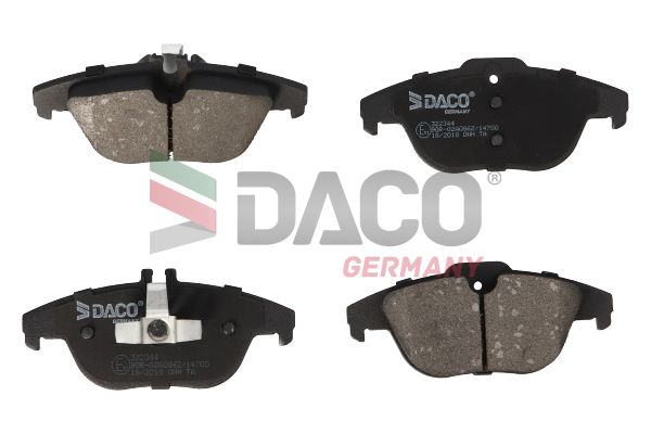 Zestaw klocków hamulcowych, hamulce tarczowe DACO GERMANY 322344