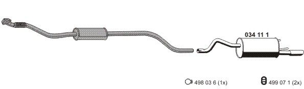 Układ wydechowy ERNST 050994