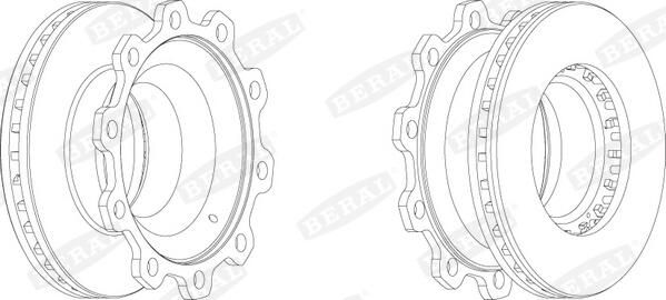 Disc frana BERAL BCR205A