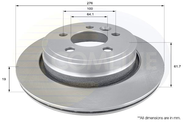 Tarcza hamulcowa COMLINE ADC1337V