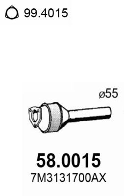 Katalizator ASSO 7M3131700AX