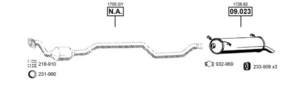 Układ wydechowy ASMET CI092075