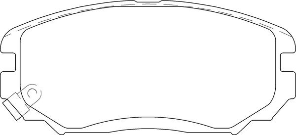 set placute frana,frana disc MOTAQUIP LVXL1635
