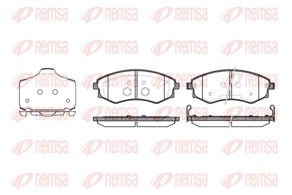 Zestaw klocków hamulcowych, hamulce tarczowe KAWE 0318 03