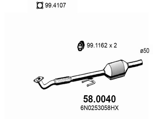Katalizator ASSO 6N0253058KX