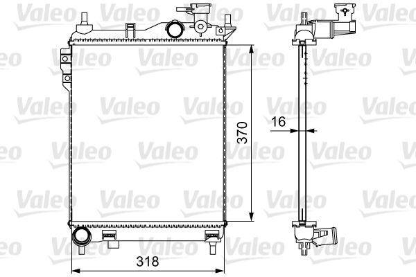 Radiator, racire motor VALEO 734910
