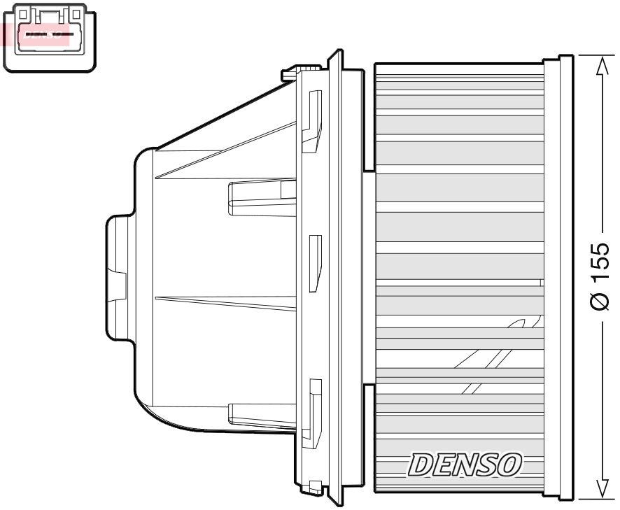 Vnútorný ventilátor DENSO DEA10053