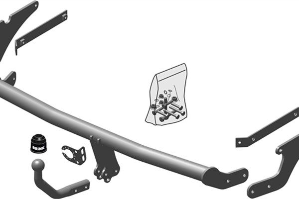 Zestaw zaczepu przyczepy BRINK 613000