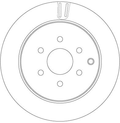 Levně Brzdový kotouč TRW DF6289