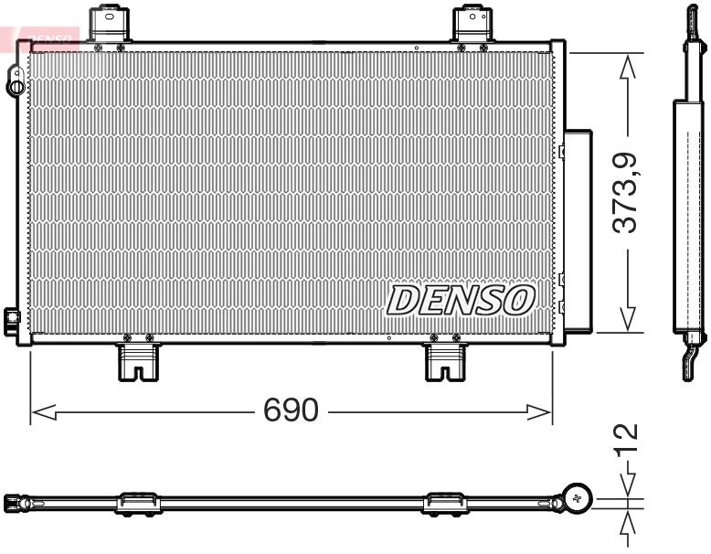 Condensator, climatizare DENSO DCN40036